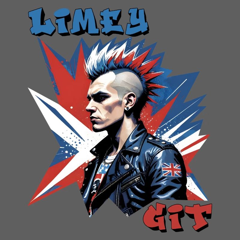 Limey Git British Punk Style Graphique