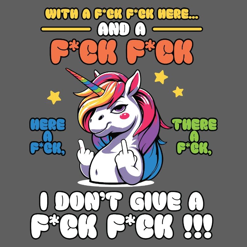 Diction colorée de licorne espiègle