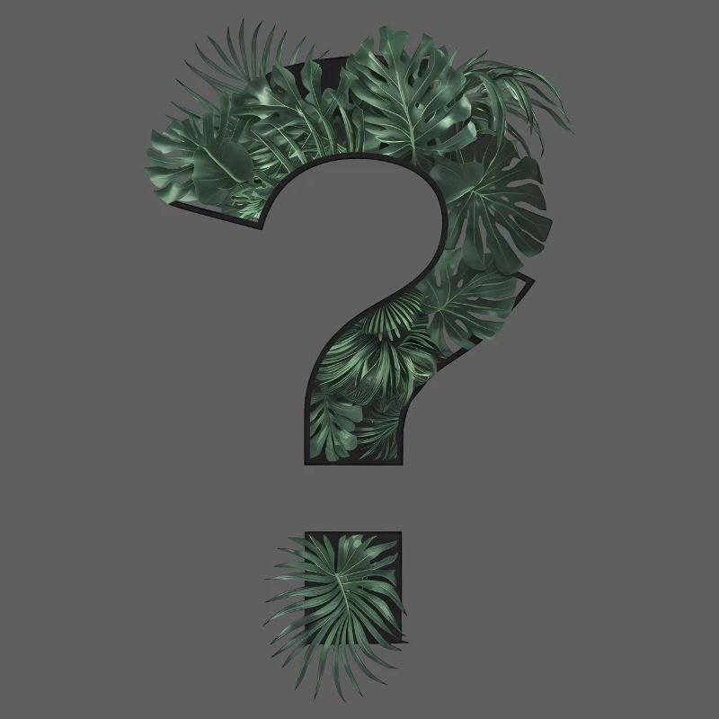 Question mark tropical plants