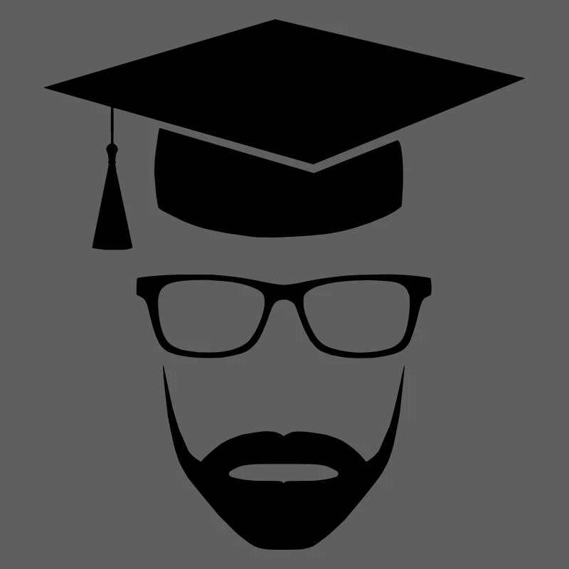 Master Uni Nerd mit Bart