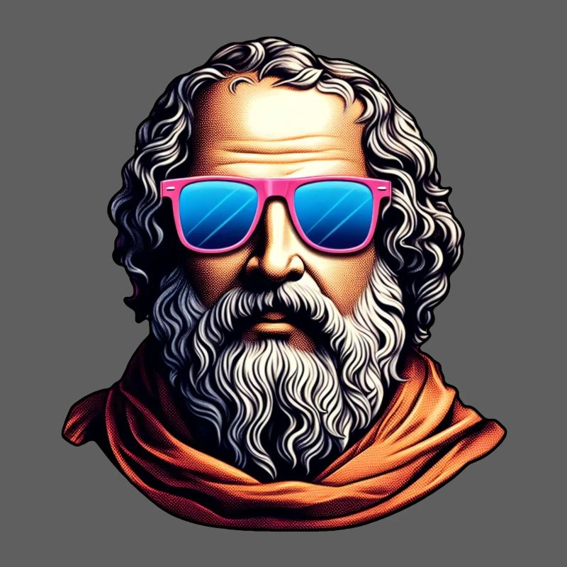 Retro Philosopher Bust