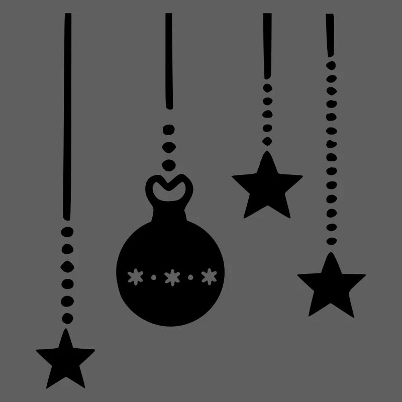 Accrocher des décorations de Noël