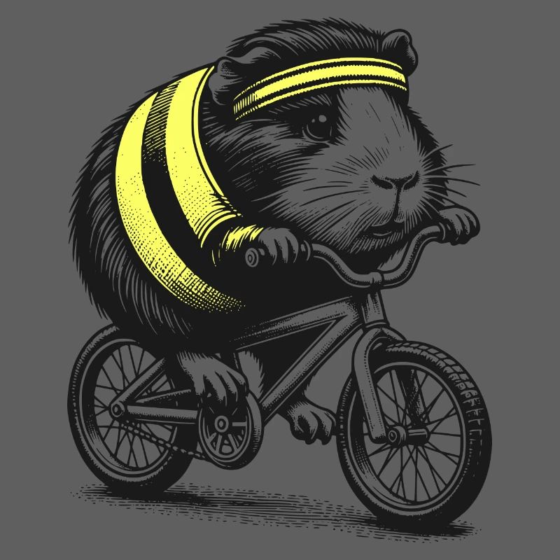 Cochon d’Inde cycliste