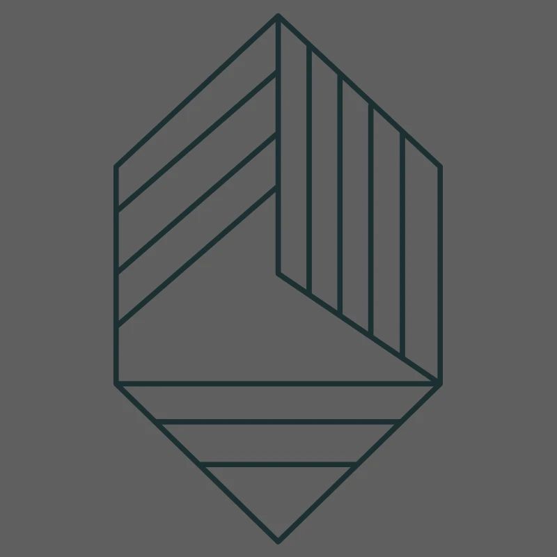 diamond with lines
