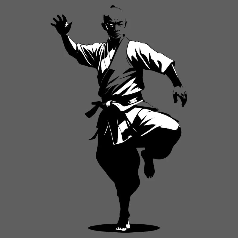 Shaolin Monk - Martial Arts Sticker
