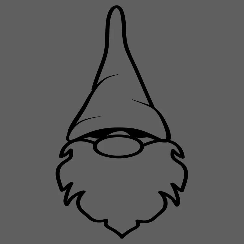 Funny dwarf beard funny stocking cap