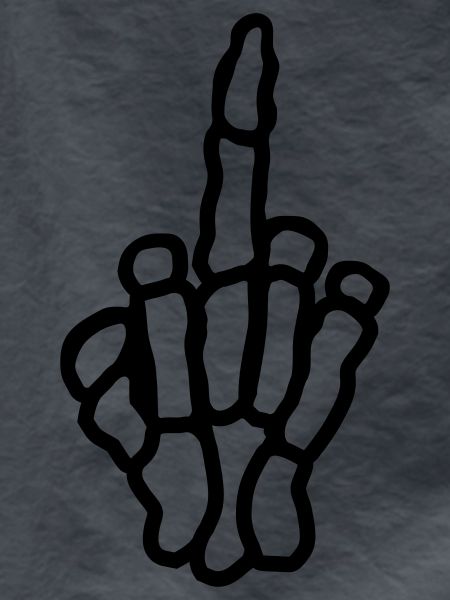 Frech Mittelfinger Knochen Hand