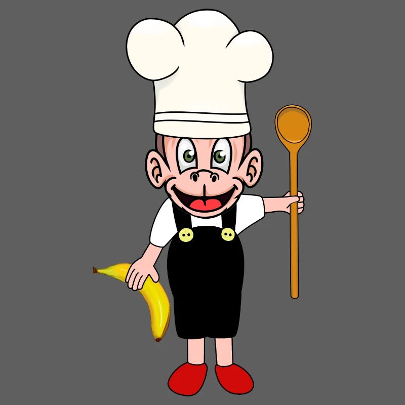 Monkey Bananas Kitchen Cooking Hobby Chef Monkey