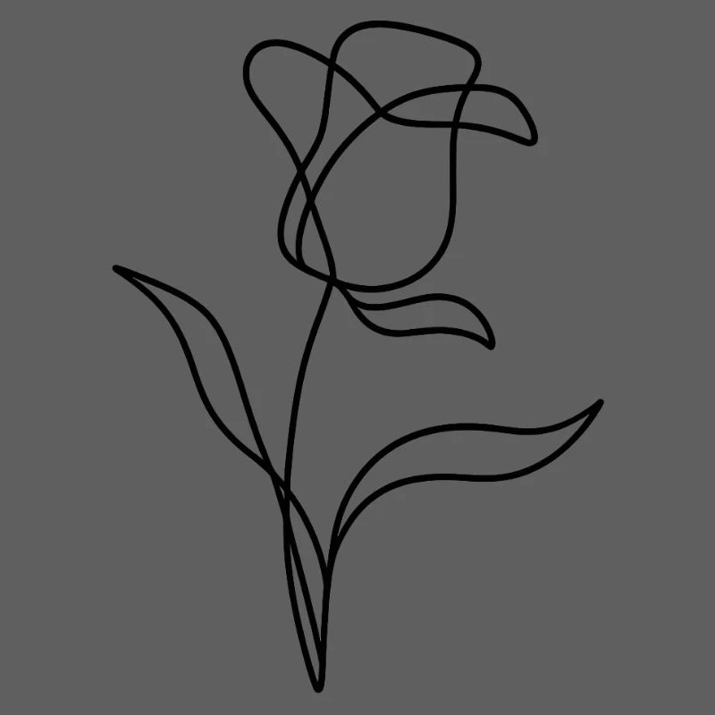 Schlichte Rose - Valentinstag Geschenk