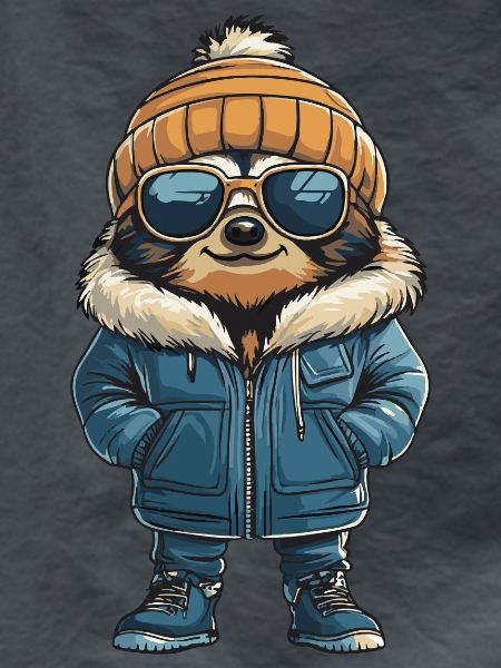 Faultier Winter Comic