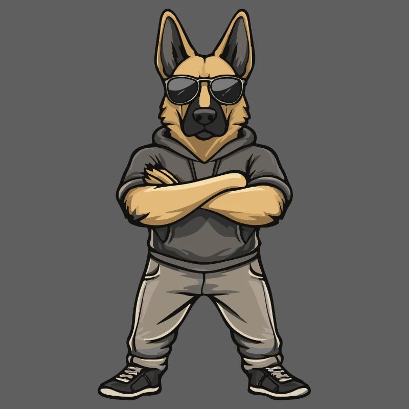 Schäferhund Comic