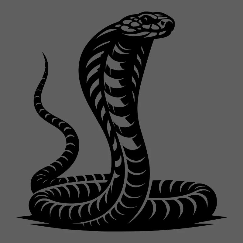 Snake Cobra Neck Shield Threatening Posture Design