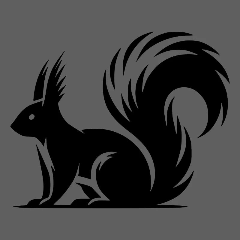 Mignon mignon écureuil Dessin