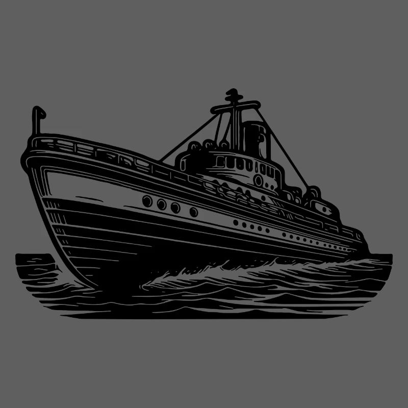 Schnittiges Hochseeschiff Kutter Schlepper