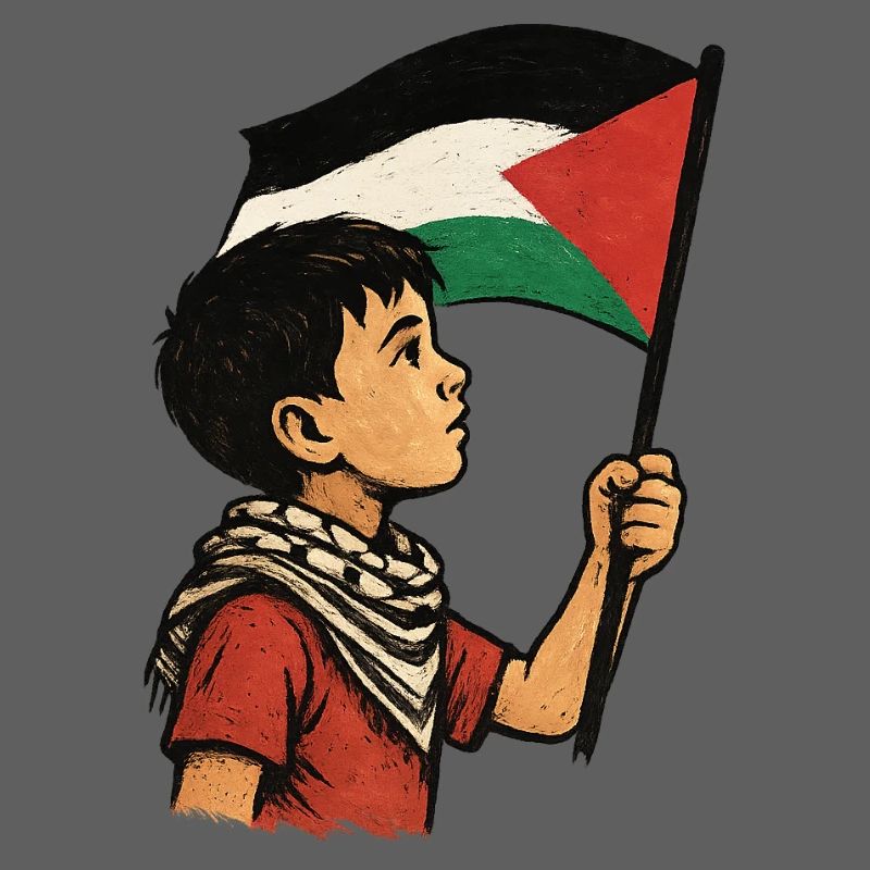 Garçon au drapeau – Voix de l'innocence