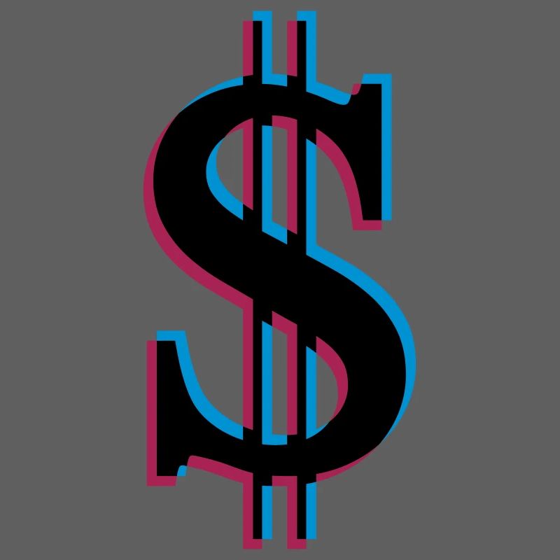 3D effect dollar