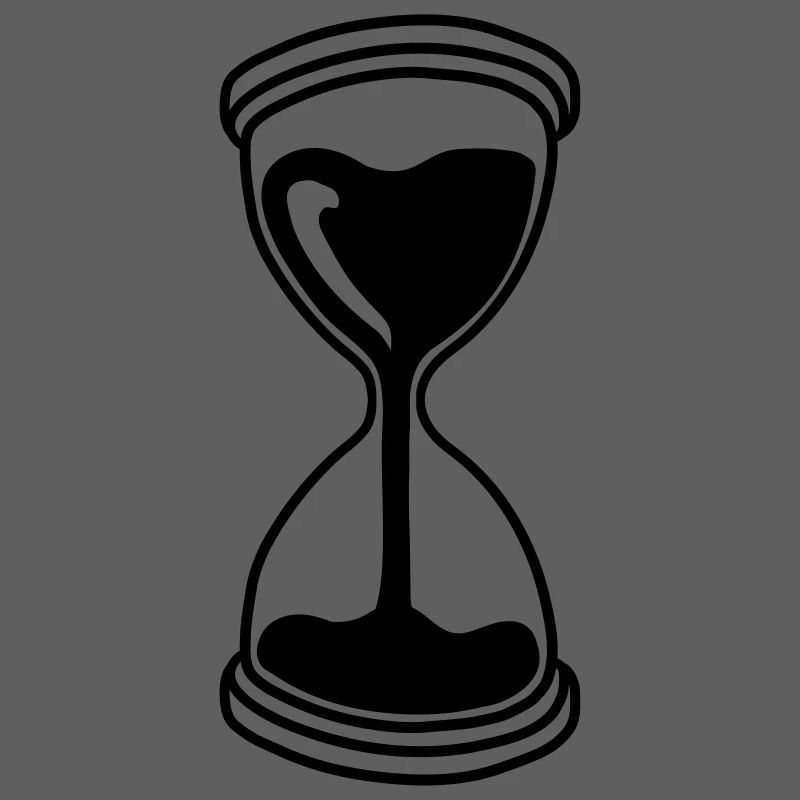 seconds glass hourglass time runs off indicator fall