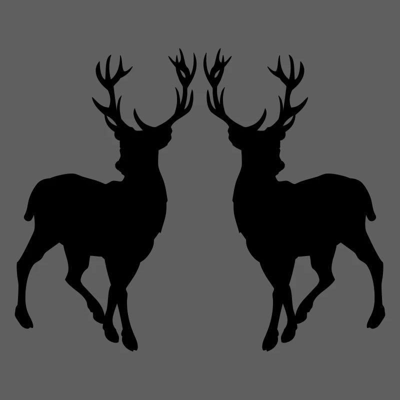Silhouette de cerf 02