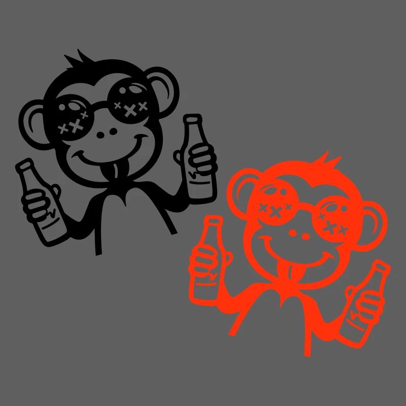 Monkey Beer Party Drunk