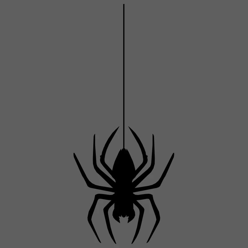 abseil thread spider web spider logo design disgust