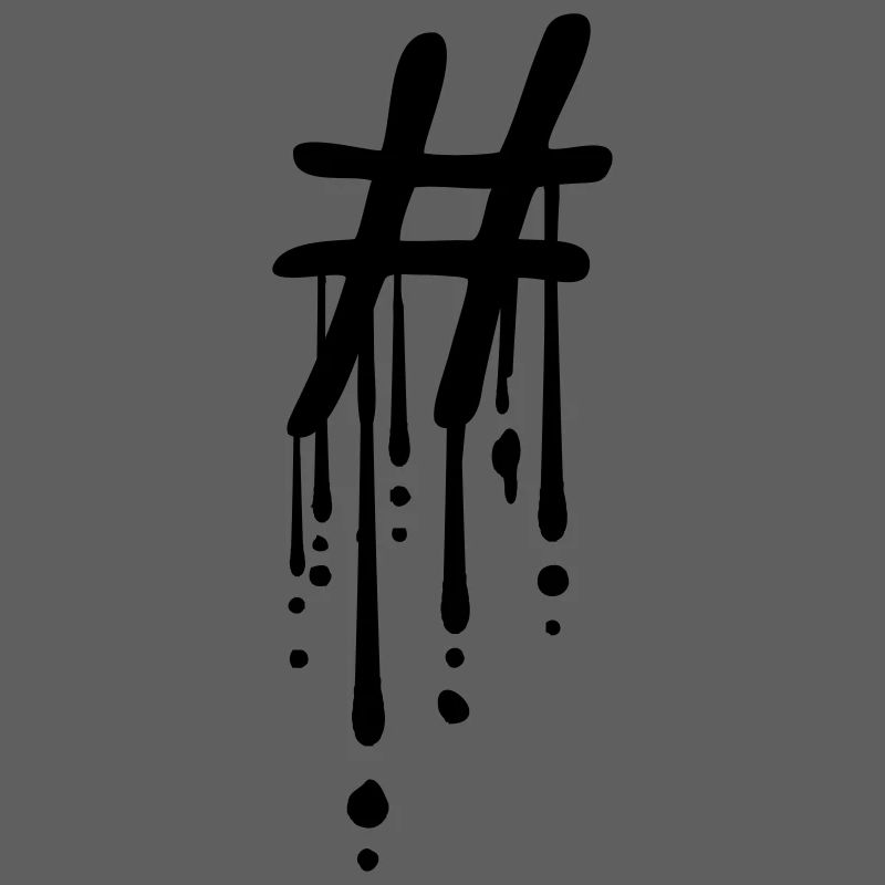 Hashtag Graffiti Drop
