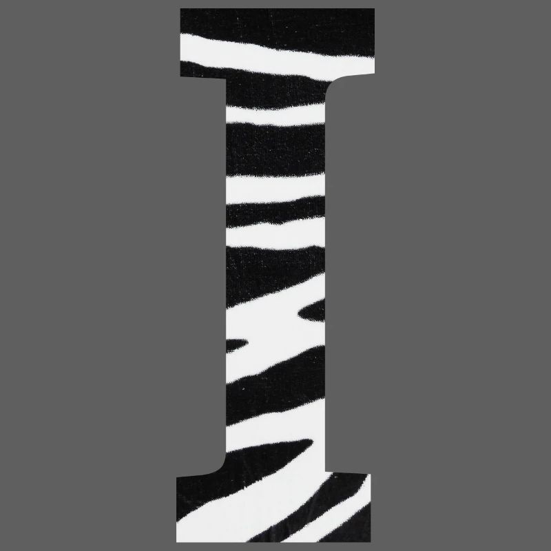 Letter i zebra