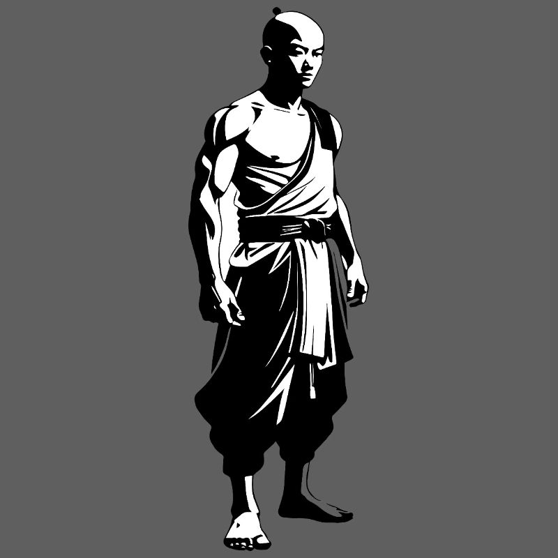 Shaolin Monk - Martial Arts Sticker