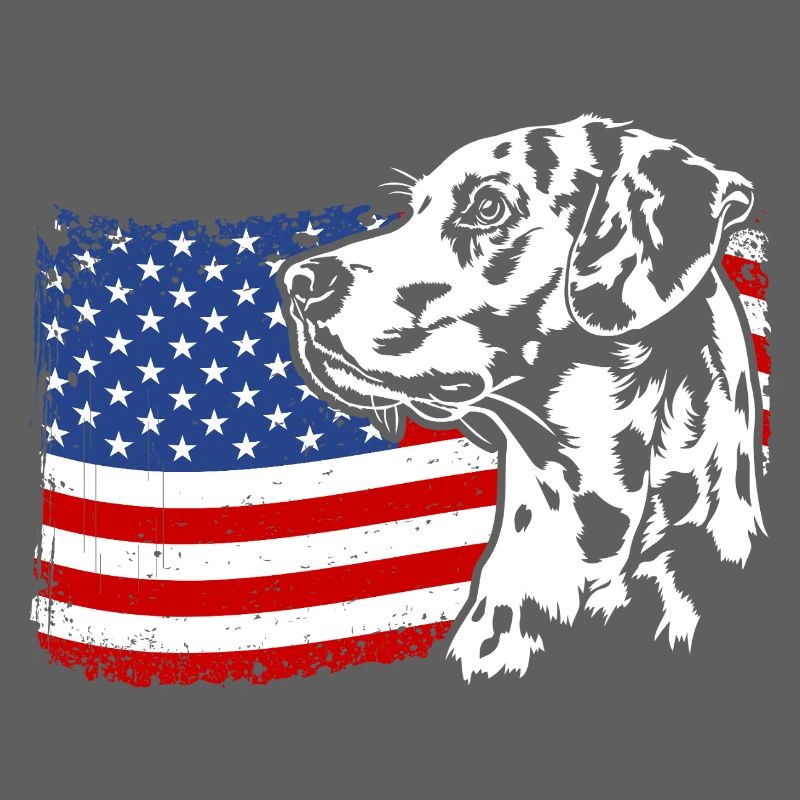 Dalmatiens US Amérique Drapeau Chiens Wilsigns