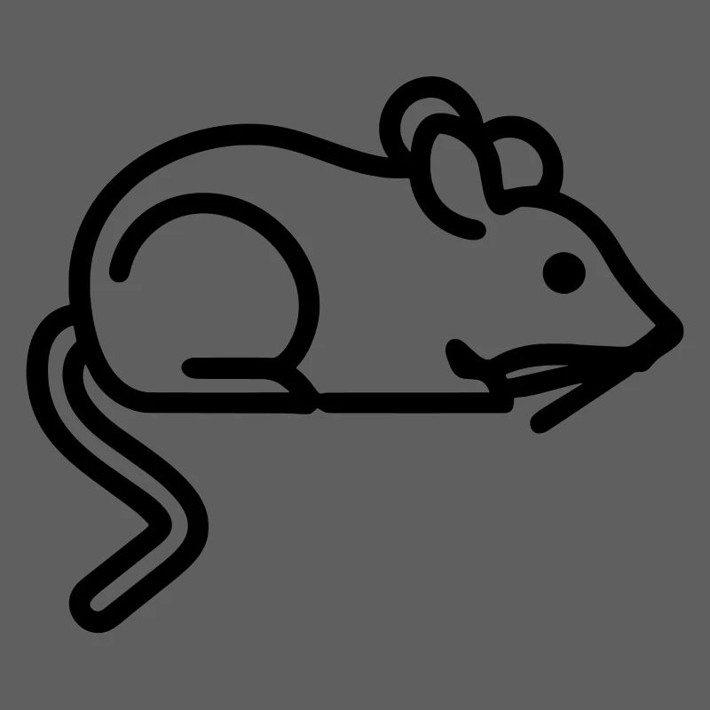 Icône de souris - Conception simple de contour noir