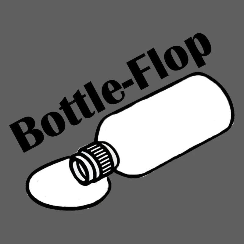 Bottleflop - Bottleflip parody design