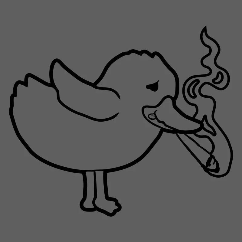 Weed Joint Smoking Chick