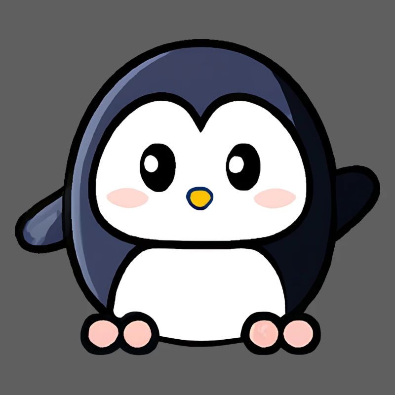 Mignon pingouin agitant