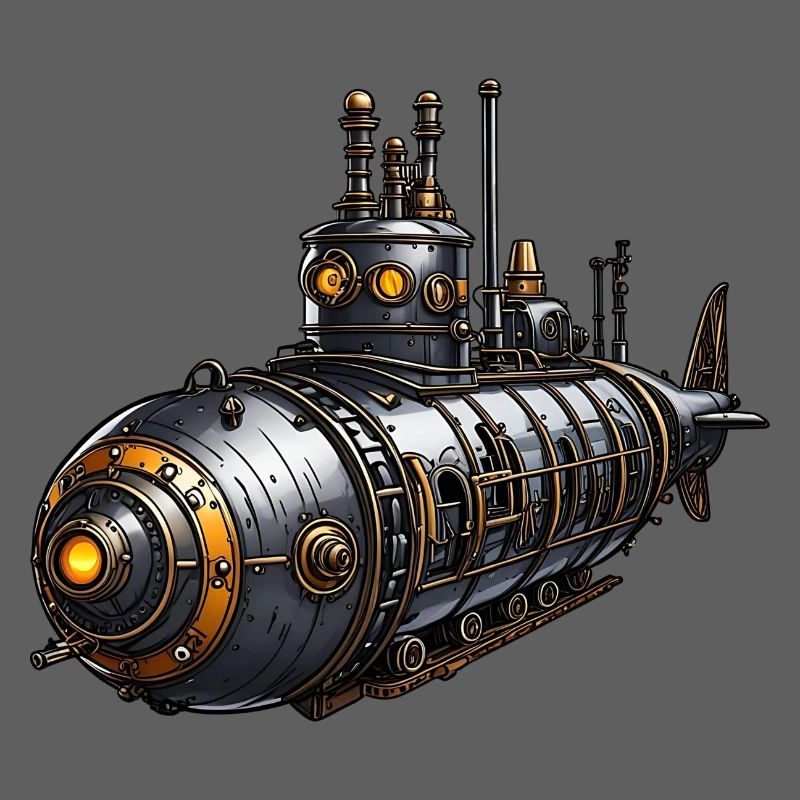 Steampunk-U-Boot