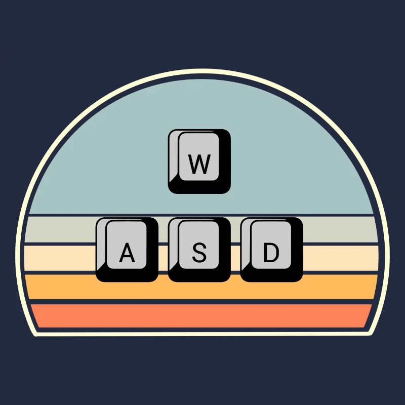 PC Gaming Keyboard Mouse WASD