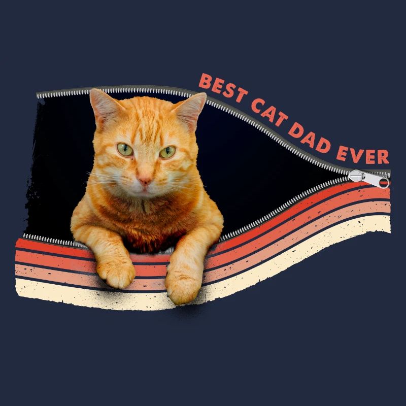 Cute Kitten - Best Cat Dad Ever