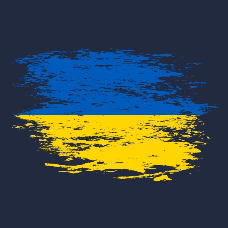 Drapeau ukrainien utilisé