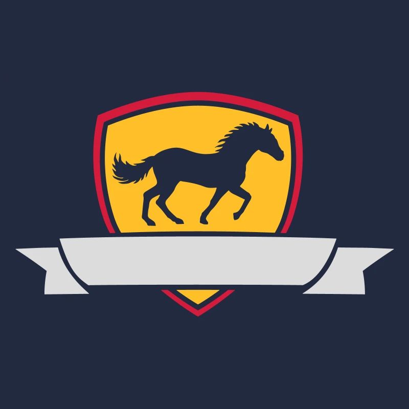 Text einfügen Pferd Banner