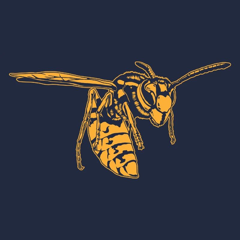 Cool Wasp Insect Sketch Graphic Wasp Animal Lover