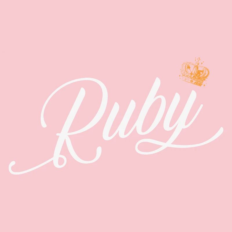 Ruby Custom Name for Women Kids Toddlers - Ruby