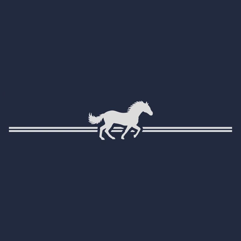 Line Stripe Racing Horse
