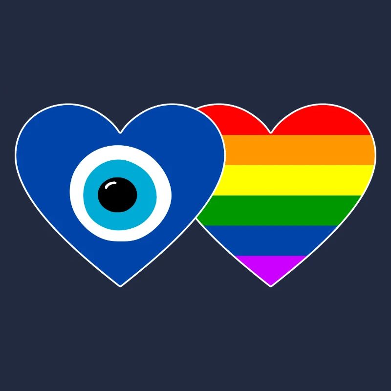 Nazar perle arc-en-ciel drapeau