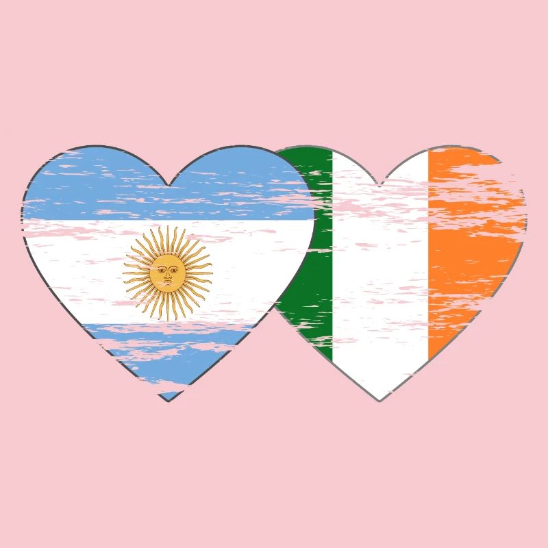 Drapeau de l’Argentine et de l’Irlande utilisé