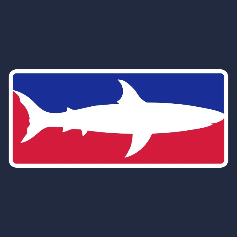 red blue sport shark button frame shield black sc
