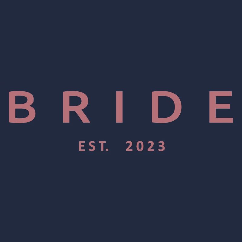 Braut Est. 2023 Verlobung Brautdusche Hochzeit