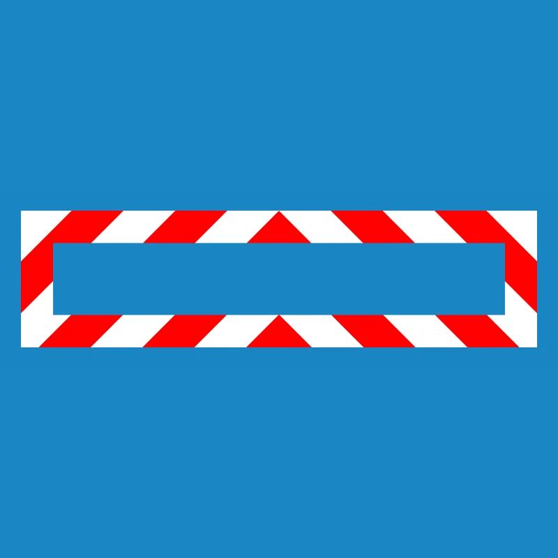 Frame Red White Note Warning Construction Site