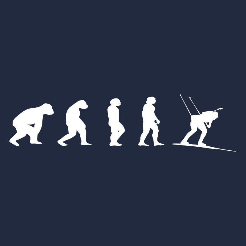 Biathlon Evolution Geschenk Biathlet Wintersport