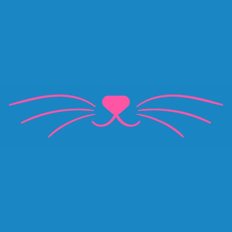Masque rose mignon de visage de chat
