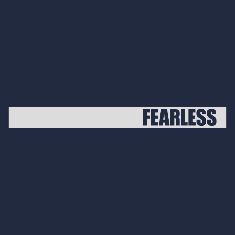 fearless Text Zitat Design