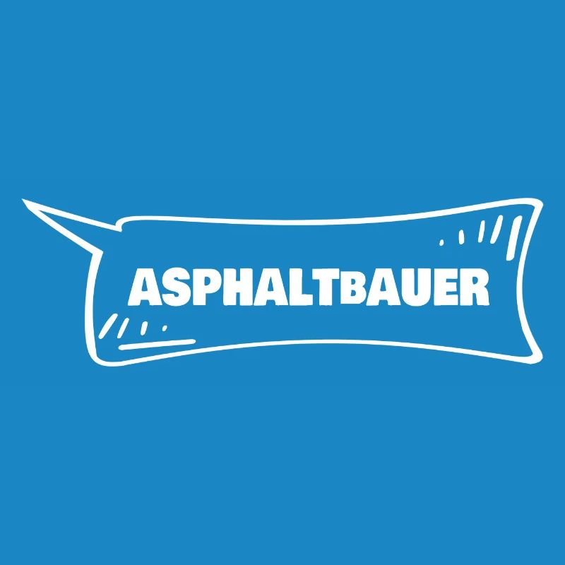 Asphalt paver as a speech bubble