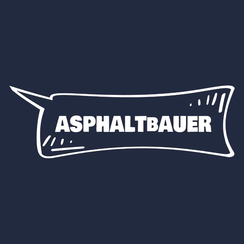 Asphalt paver as a speech bubble